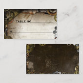 Steampunk Gears Victoriaans Gast Plaatskaarten Plaatskaartje (Voorkant / Achterkant)