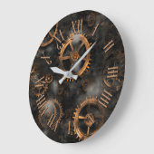 Steampunk Gears Wall Clock Grote Klok (Hoek)