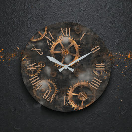 Steampunk Gears Wall Clock Grote Klok