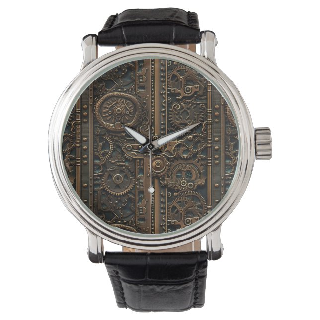 Steampunk Gears Watch Horloge (Voorkant)