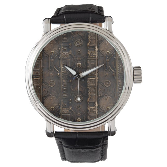 Steampunk Gears Watch Horloge (Voorkant)