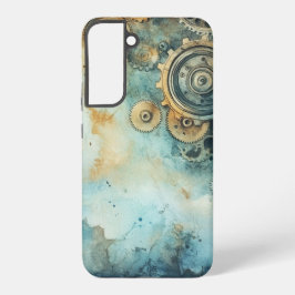 Steampunk Gears Waterverf –  Industrieel Samsung Galaxy Hoesje