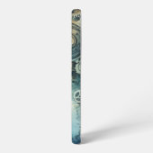 Steampunk Gears Waterverf –  Industrieel Samsung Galaxy Hoesje (Linkerkant)