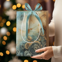 Steampunk Gears Waterverf - Klokwerk Medium Cadeauzakje