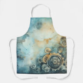 Steampunk Gears Waterverf - Klokwerk Schort (Voorkant)