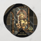 Steampunk-gebeurtenis Elke keer Kaart (Voorkant / Achterkant)