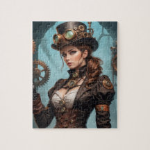 Steampunk geïnspireerde grafische puzzel