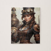 Steampunk geïnspireerde grafische puzzel (Verticaal)