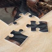 Steampunk geïnspireerde grafische puzzel (Zijkant)