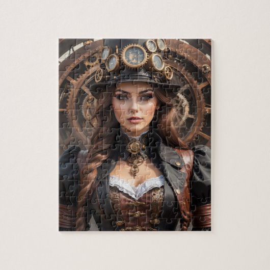 Steampunk Geïnspireerde Grafische puzzel (Verticaal)