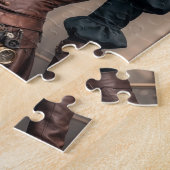 Steampunk geïnspireerde grafische puzzel legpuzzel (Zijkant)