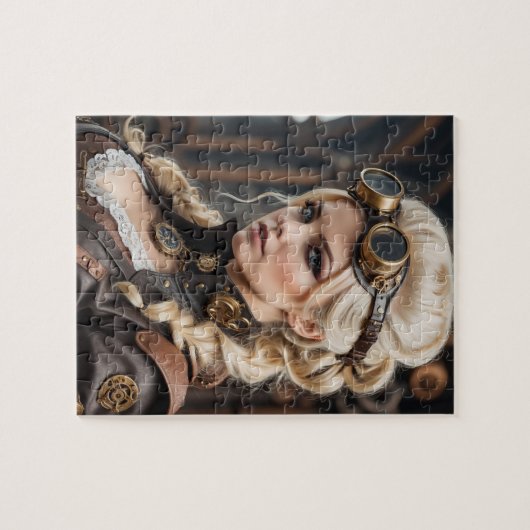 Steampunk geïnspireerde grafische puzzel legpuzzel (Horizontaal)