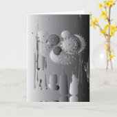 Steampunk geïnspireerde originele kunst altijd lee kaart (Gele Bloem)