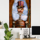 Steampunk - geïntegreerd poster (Thuiskantoor)