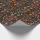 Steampunk geklonken metaal inpakpapier (Hoek)