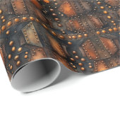 Steampunk geklonken metaal inpakpapier (Rol Hoek)