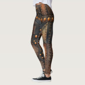 Steampunk geklonken metalen Leggings (Links)