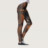 Steampunk geklonken metalen Leggings (Rechts)