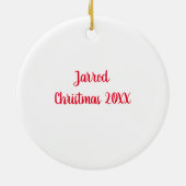 Steampunk Gentleman Christmas Keramisch Ornament (Achterkant)