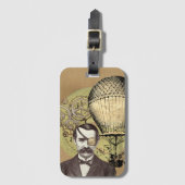 Steampunk Gentleman Collage Bagagelabel (Voorkant (verticaal))