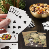 Steampunk Gentleman Collage Pokerkaarten (Insitu)