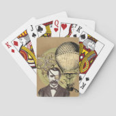 Steampunk Gentleman Collage Pokerkaarten (Achterkant)