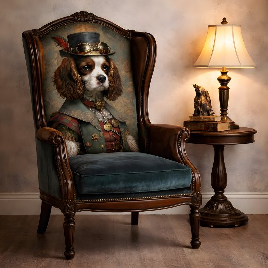 Steampunk Gentleman Dog Whimsical Vintage  Tissuepapier