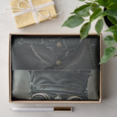 Steampunk Gentleman in Black Decoupage Tissuepapier (Geschenk)