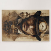 Steampunk Gentleman in Sepia Legpuzzel (Horizontaal)