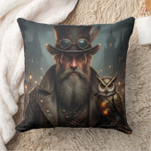 Steampunk Gentleman mit Eule Kussen (Deken)