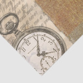 Steampunk Gentleman Pocket Watch Tissue Paper Tissuepapier (Detail)