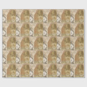 Steampunk Gentleman Pocket Watch Wrapping Paper Cadeaupapier (Vlak)