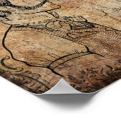 Steampunk Gentleman Retro Gears Poster (Hoek)