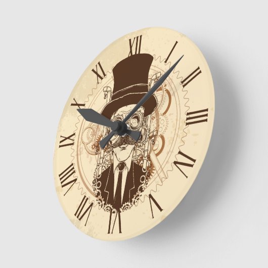Steampunk Gentleman Ronde Klok (Hoek)