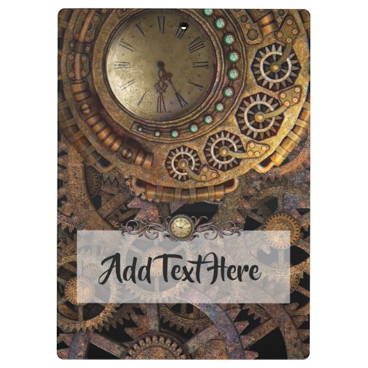 Steampunk gepersonaliseerd klembord (Achterkant)