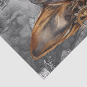 Steampunk German Shepherd Dog Tissuepapier (Detail)