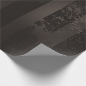 Steampunk gestreepte bruine achtergrond cadeaupapier (Hoek)