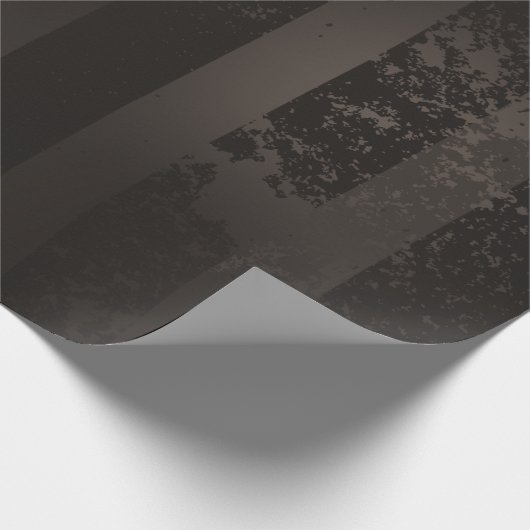 Steampunk gestreepte bruine achtergrond cadeaupapier (Hoek)