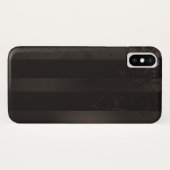 Steampunk gestreepte bruine achtergrond Case-Mate iPhone case (Achterkant (horizontaal))