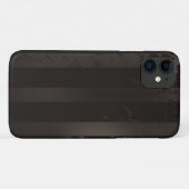 Steampunk gestreepte bruine achtergrond Case-Mate iPhone case (Achterkant (horizontaal))