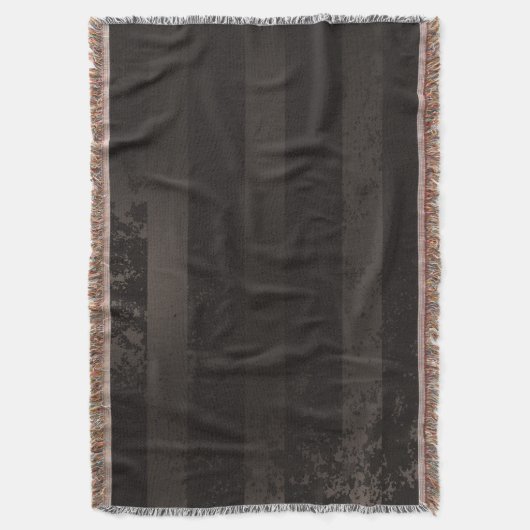 Steampunk gestreepte bruine achtergrond deken (Voorkant Verticaal)