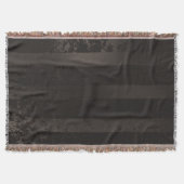 Steampunk gestreepte bruine achtergrond deken (Voorkant)