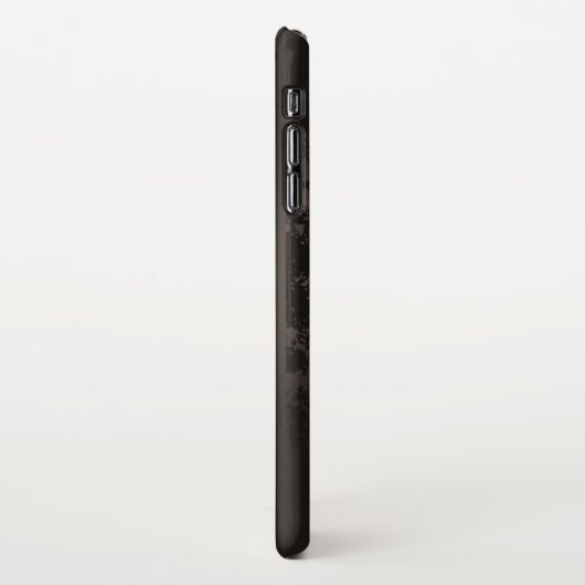 Steampunk gestreepte bruine achtergrond iPhone hoesje (Linkerkant)