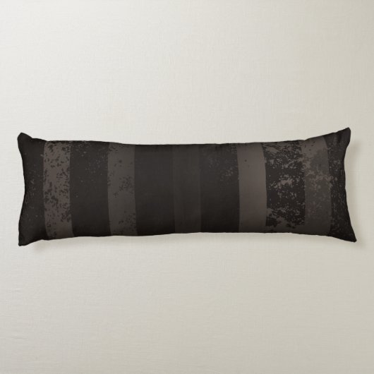 Steampunk gestreepte bruine achtergrond lichaamskussen (Achterkant)