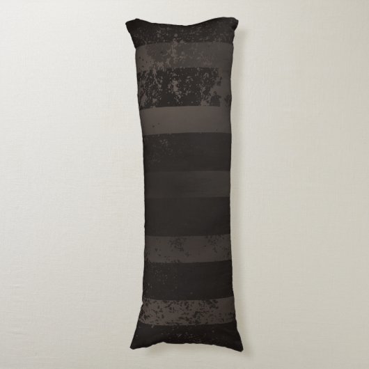 Steampunk gestreepte bruine achtergrond lichaamskussen (Voorkant Verticaal)