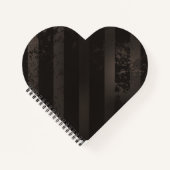 Steampunk gestreepte bruine achtergrond notitieboek (Voorkant)