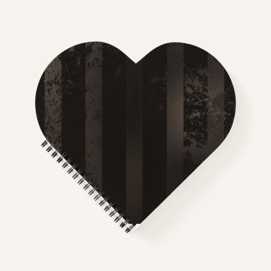 Steampunk gestreepte bruine achtergrond notitieboek (Voorkant)