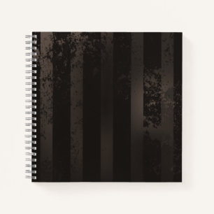 Steampunk gestreepte bruine achtergrond notitieboek