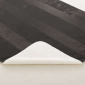 Steampunk gestreepte bruine achtergrond sherpa deken (3/4)