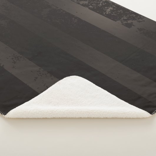 Steampunk gestreepte bruine achtergrond sherpa deken (3/4)